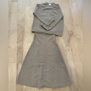 H&M knit skirt and sweater set